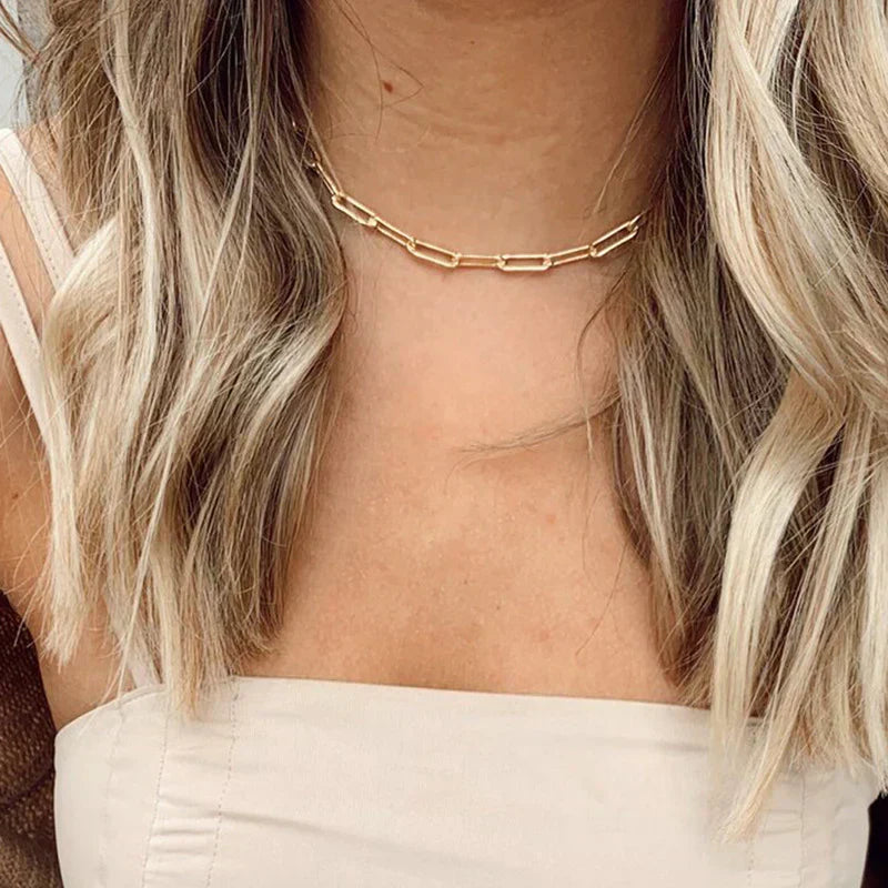 Archen™ | Gold Elegant Chain Necklace by Harrison & James - necklace product image 4