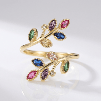 GOLD LEAF WRAP RING - (ADJUSTABLE) by Harrison & James - ring product image 1