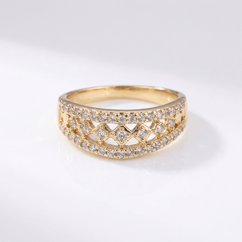 GOLD PAVE BAND RING by Harrison & James - ring product image 1