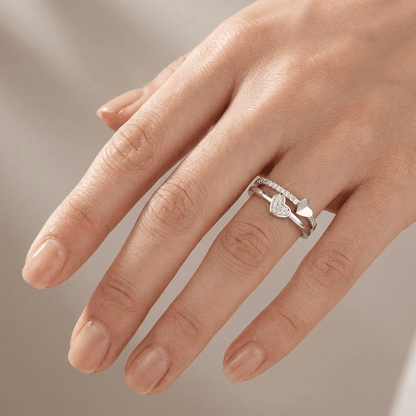 ROSE GOLD HEART ZIRCONIA - (ADJUSTABLE) by Harrison & James - jewelry product image 4
