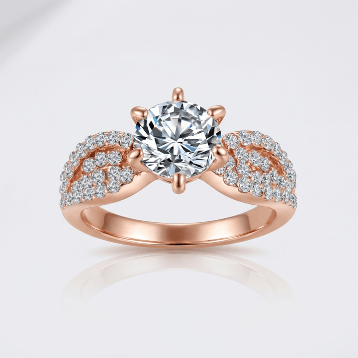 ROSE GOLD DIAMOND LEGACY RING by Harrison & James - ring product image 1