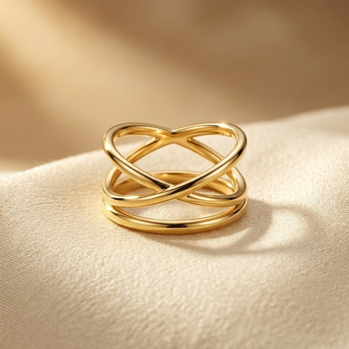 Gold Minimalist Wrap Ring by Harrison & James - ring product image 1