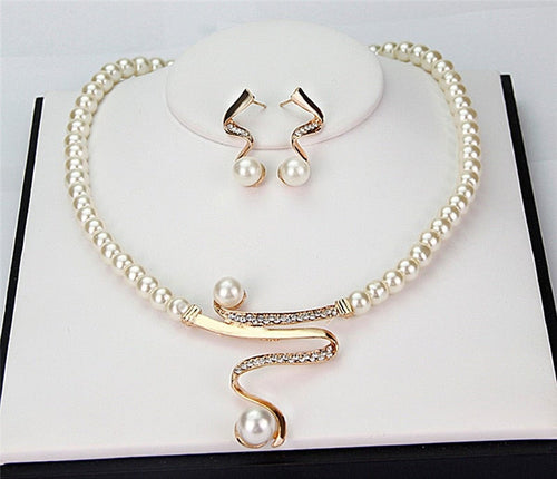 Natural Pearl Necklace + Earrings Set by Harrison & James - earrings product image 1